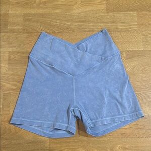 Aerie Women's Blue Crossover Workout Shorts